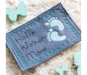 ADVENTSKALENDER 22. Dezember - Stickserie - ITH Postkarte Doodle Rahmen Vol. 2